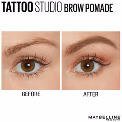 Maybelline TattooStudio Brow Pomade Long Lasting, Buildable, Eyebrow Makeup, Blonde, 1 Count