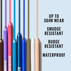 Maybelline TattooStudio Long-Lasting Sharpenable Eyeliner Pencil  Glide on Smooth Gel Pigments with 36 Hour Wear  Waterproof  Deep Onyx  1 Count