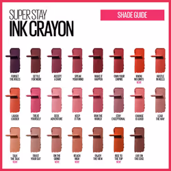 Maybelline SuperStay Ink crayon Matte Longwear Lipstick With Built-in Sharpener, Forget The Rules, 004 Ounce