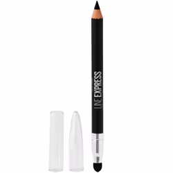 Maybelline New York Line Express Sharpenable Wood Pencil with Built-In Blending Smudger Tip Creamy Liner Eyeliner Eye Makeup ...