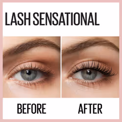 Maybelline Lash Sensational Washable Mascara  Lengthening and Volumizing for a Full Fan Effect  Blackest Black  2 Count