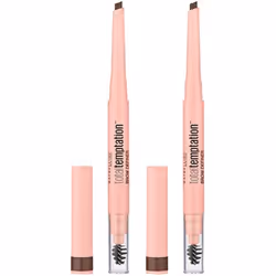 Maybelline Total Temptation Eyebrow Definer Pencil, Medium Brown, 2 count