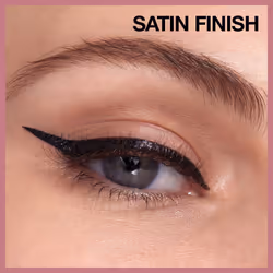 Maybelline Hyper Easy Liquid Pen No-Skip Eyeliner  Satin Finish  Waterproof Formula  Pitch Black  0.018 Fl Oz