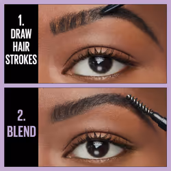 Maybelline Express Brow Ultra Slim Eyebrow Makeup  Brow Pencil with Precision Tip and Spoolie for Defined Eyebrows  Black  1 Count