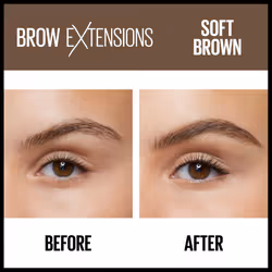 Maybelline Brow Extensions Fiber Pomade Crayon Eyebrow Makeup  Soft Brown  1 Count