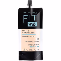 Maybelline New York Fit Me Matte  Poreless Liquid Foundation  Pouch Fo