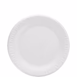 Dart 9PWCR, Plate, Round, Polystyrene, White, Monochromatic, 125 pc(s)