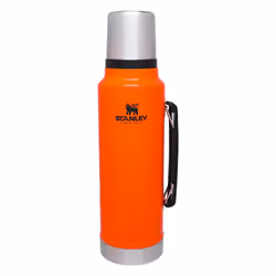 Stanley Classic Vacuum Insulated Wide Mouth Bottle - Blaze Orange - BPA-Free 18/8 Stainless Steel Thermos for Cold & Hot Beve ...