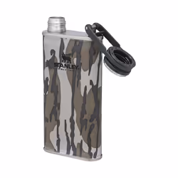 Stanley x Mossy Oak Classic Flask 8oz with Never-Lose Cap  Wide Mouth Stainless Steel Hip Flask for Easy Filling & Pouring  Insulated BPA-Free Leak-Pr