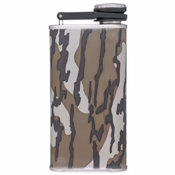 Stanley x Mossy Oak Classic Flask 8oz with Never-Lose Cap  Wide Mouth Stainless Steel Hip Flask for Easy Filling & Pouring  Insulated BPA-Free Leak-Pr