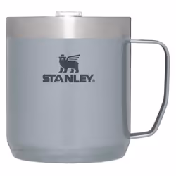Stanley Stay Hot Camp Mug - Durable 18/8 Stainless Steel Insulated Mug - Splash-Free Tritan Drink-Thru Lid - 12 OZ - Hammerto ...