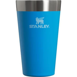 Stanley Adventure Inulsated Stacking Beer Pint Glass  Stainless Steel Double Wall Rugged Metal Drinking Tumbler  16 Oz  Azure