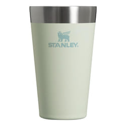 Stanley Adventure Inulsated Stacking Beer Pint Glass  Stainless Steel Double Wall Rugged Metal Drinking Tumbler  16 Oz  Mist
