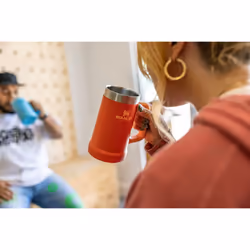 Stanley Adventure Big Grip Beer Stein 24 oz  Mug Keeps Beer Cold for Hours  Holds 2 Cans of Beer  Insulated Stainless Steel