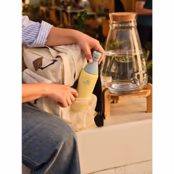Stanley All Day Slim Bottle 20 OZ  Twist off Lid with Leakproof Seal  Slim Design for Travel  Gym  Insulated Stainless Steel