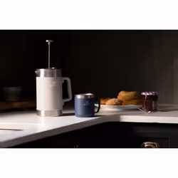 Stanley Stay Hot Camp Mug - Durable 18/8 Stainless Steel Insulated Mug - Splash-Free Tritan Drink-Thru Lid - 12 OZ - Tigerlily Plum