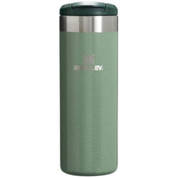 Stanley AeroLight Transit Bottle  Vacuum Insulated Tumbler for Coffee  Tea and Drinks with Ultra-Light Stainless Steel  16 Oz  Hammertone Green