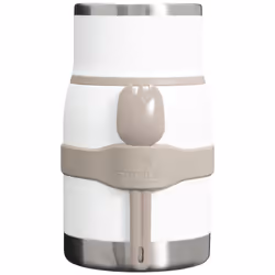 Stanley Adventure To Go Insulated Food Jar with Cup Lid and Spork - 36oz - Stainless Steel Insulated Food Container - BPA-Fre ...