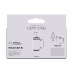 STANLEY Quencher Stay Smooth Anti-Pucker Straw Topper 2-Pack | Ergonomic Sip Through Straw Cap for Tumbler with Handle | Silicone Accessory for Drinki