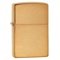 204B New Windproof Lighter - Brushed Brass,1 x 3,5 x 5,5 cm