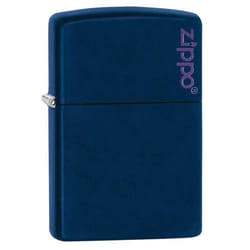 Zippo Logo Pocket Lighter  Navy Matte
