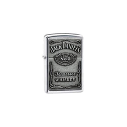 Genuine Zippo Jack Daniels Lighter - Windproof - Jd Brass Pewter Chrome - Jack Daniels Pewter
