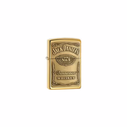 Genuine Zippo Jack Daniels Lighter - Windproof - Jd Brass Pewter Chrome - Jack Daniels Brass