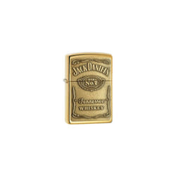 Genuine Zippo Jack Daniels Lighter - Windproof - Jd Brass Pewter Chrome - Jack Daniels Brass