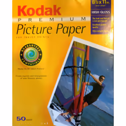 Kodak 1096023 Premium Picture Paper (8.5x11 50 Sheets)