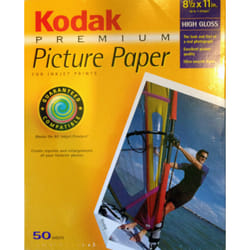 Kodak 1096023 Premium Picture Paper (8.5x11  50 Sheets)