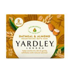 Yardley London Oatmeal and Naturally Moisturizing Bath Bar  Almond (Pack of 2)
