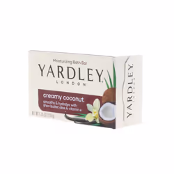 Yardley Creamy Coconut Bath Bar  4.25 oz Pack of 8
