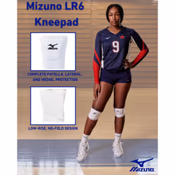 Mizuno LR6 Volleyball Kneepad  White  Large