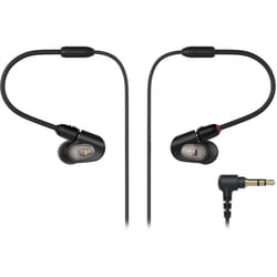 Audio-Technica ATH-E50 Professional In-Ear Studio Monitor Headphones  Black