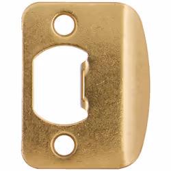 Kwikset Corporation Kwikset Full Lip 1/4"" Round Corner Strike in Polished Brass