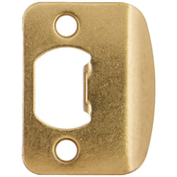 Kwikset Corporation Kwikset Full Lip 1/4"" Round Corner Strike in Polished Brass