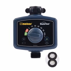 Melnor 65073-AMZ Sunrise Once-A-Day Automatic Water Timer with 2 Filter Washers Set  Amazon Bundle