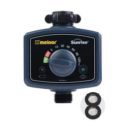 Melnor 65073-AMZ Sunrise Once-A-Day Automatic Water Timer with 2 Filter Washers Set  Amazon Bundle