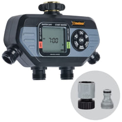 Melnor 65141AMZ 4 Zone Digital Water Timer  Grey  Black