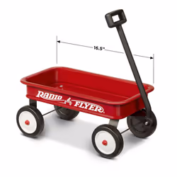 Radio Flyer 16.5 Inch Long My 1st Wagon Toy, For Ages 1.5+, Red