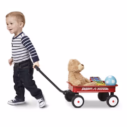 Radio Flyer 16.5 Inch Long My 1st Wagon Toy, For Ages 1.5+, Red