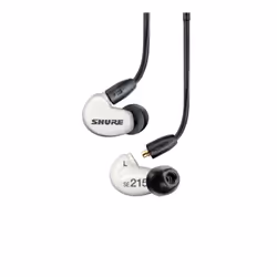 Shure AONIC 215 Headset Wired In-ear Calls/Music Translucent, White