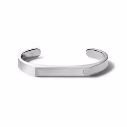 Bulova Men's Classic Stainless Steel Cuff Bracelet Size: Medium Style: J96B012M Silver-Tone
