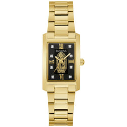 Bulova Our Lady of Guadalupe Gold Stainless Steel 3-Hand Quartz Watch