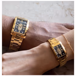 Bulova Our Lady of Guadalupe Gold Stainless Steel 3-Hand Quartz Watch