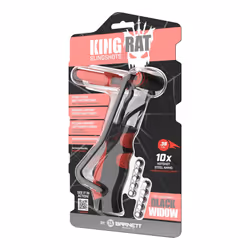 Barnett Black Widow King Rat - slingshot catapult soft grip handle with free 0.38 BB ammo