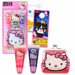 Hello Kitty Lip Balm Tubes - Bundle with 2 Hello Kitty Lip Balms in Assorted Flavors for Party Favors Plus Coin Purse Sticke ...