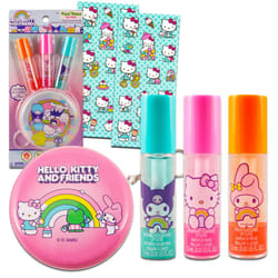 Hello Kitty Lip Gloss & Coin Purse For Beauty - Bundle with 3 Hello Kitty Lip Gloss in Assorted Flavors for Party Favors Plus Coin Purse  & More | Hel