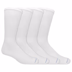Dr. Scholl's Men's Diabetes & Circulator Socks  White  13-15
