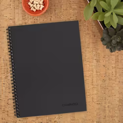 Cambridge Action Planner writing notebook Legal 80 sheets Grey